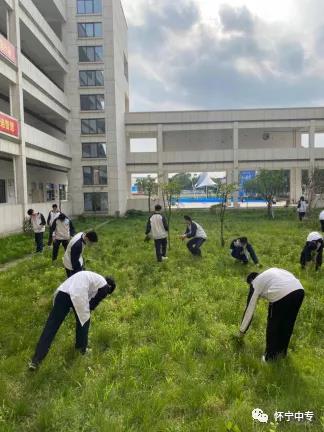 树文明正气之风，建和谐卫生校园——怀宁县中等专业学校开展“卫生周”活动