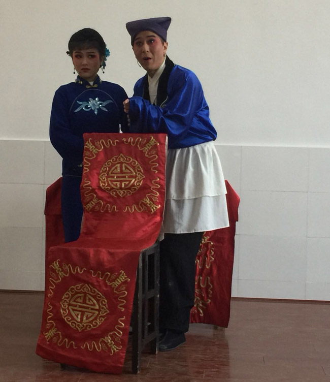 “黄梅戏进校园”活动走进县职业技术学校