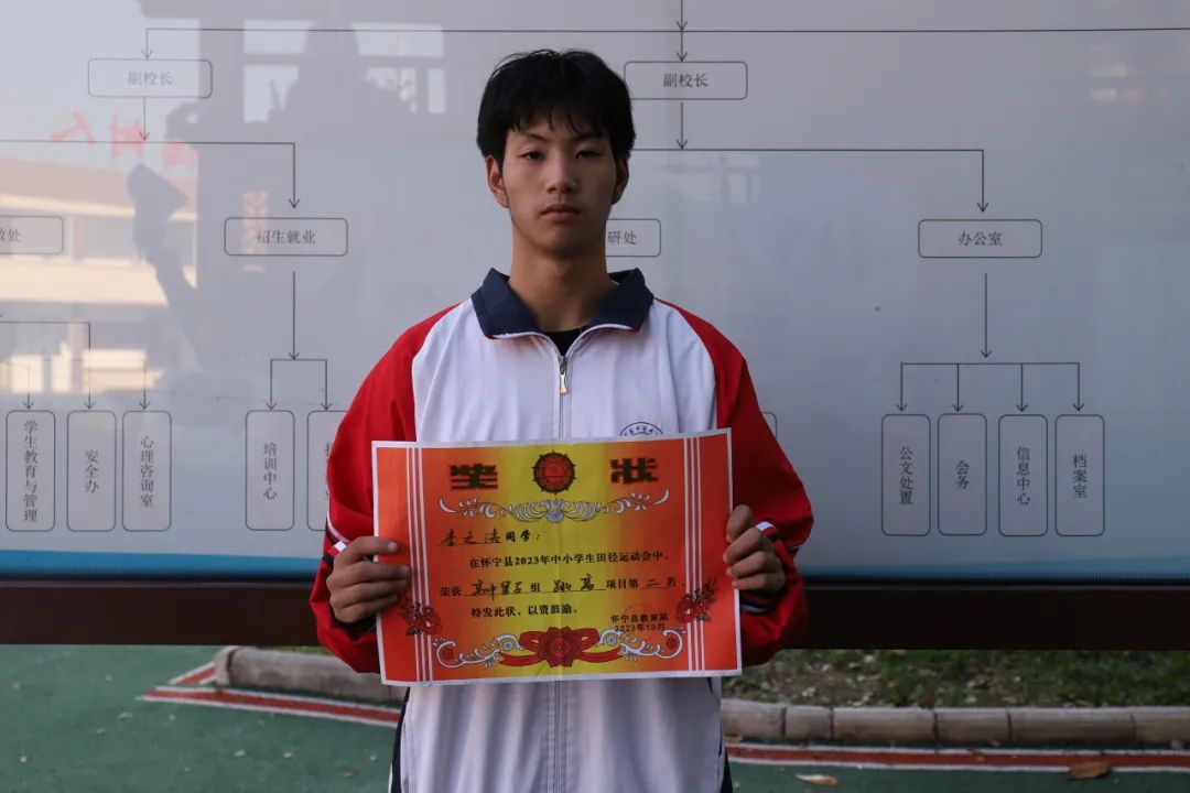 【校园专访】驰骋赛场，青春飞扬——专访怀宁县2023中小学田径运动会跳高破纪录运动员李之浩